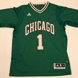 NBA *RARE* VINTAGE, Chicago Bulls licensed jersey Adidas (st Patrick’s limit ed